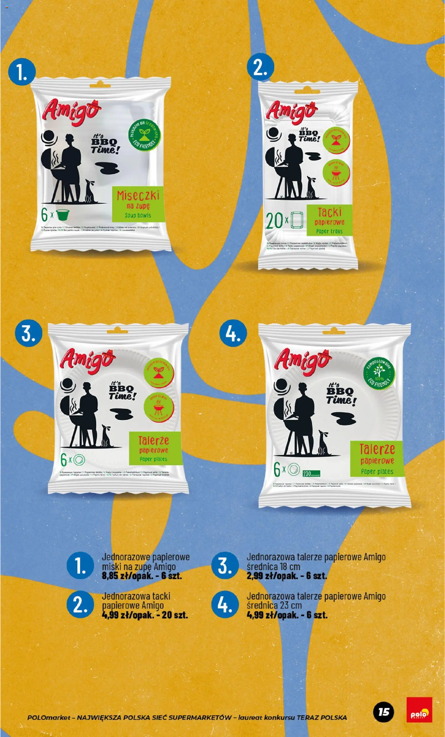 POLOmarket gazetka - Wiosna od 17.04.2026 | Strona: 15 | Produkty: Talerze