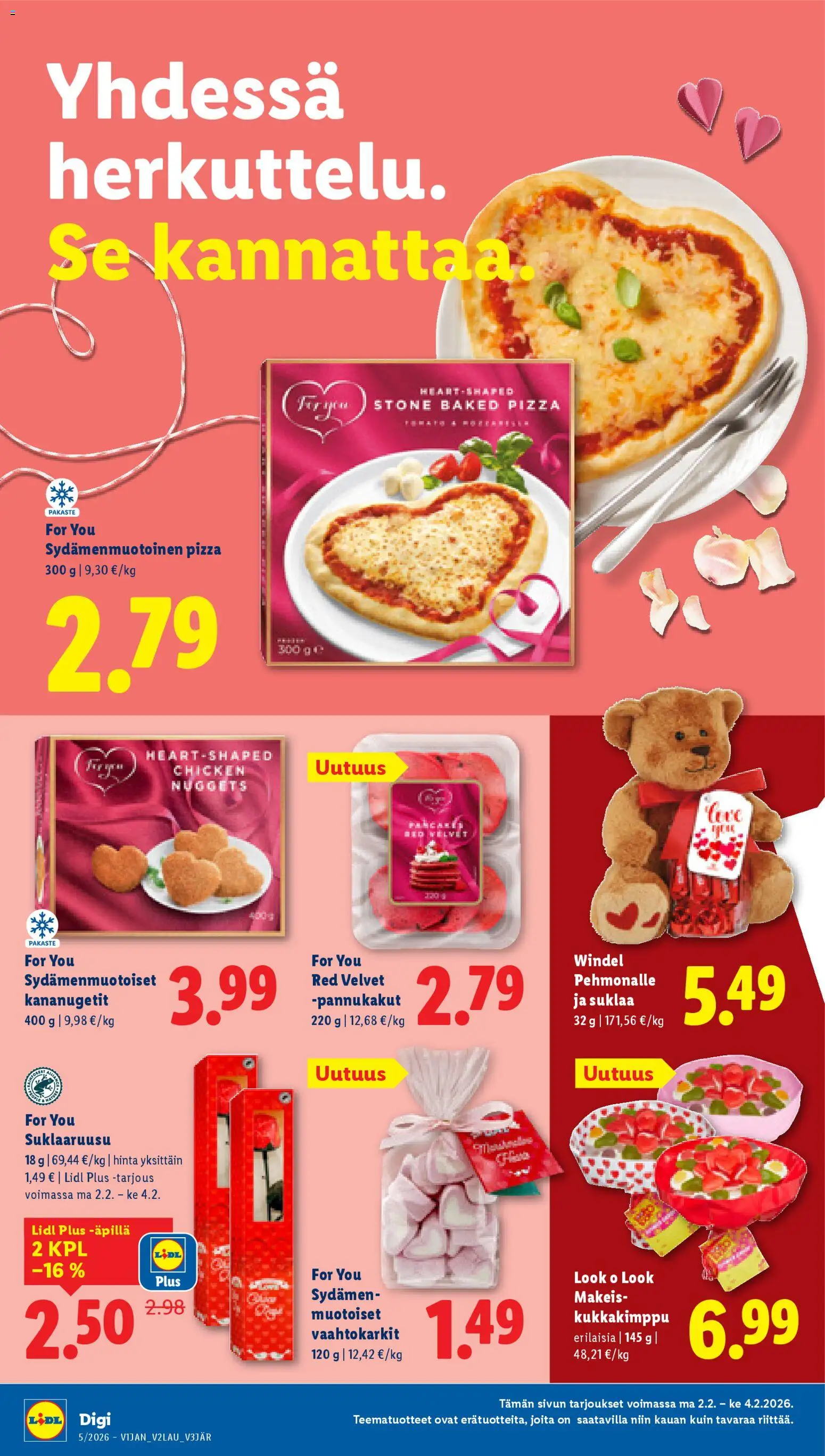 Lidl tarjoukset - Tampere – voimassa 29.01.2026 alkaen | Sivu: 22 | Tuotteet: Vaahtokarkit, Suklaa, Pizza