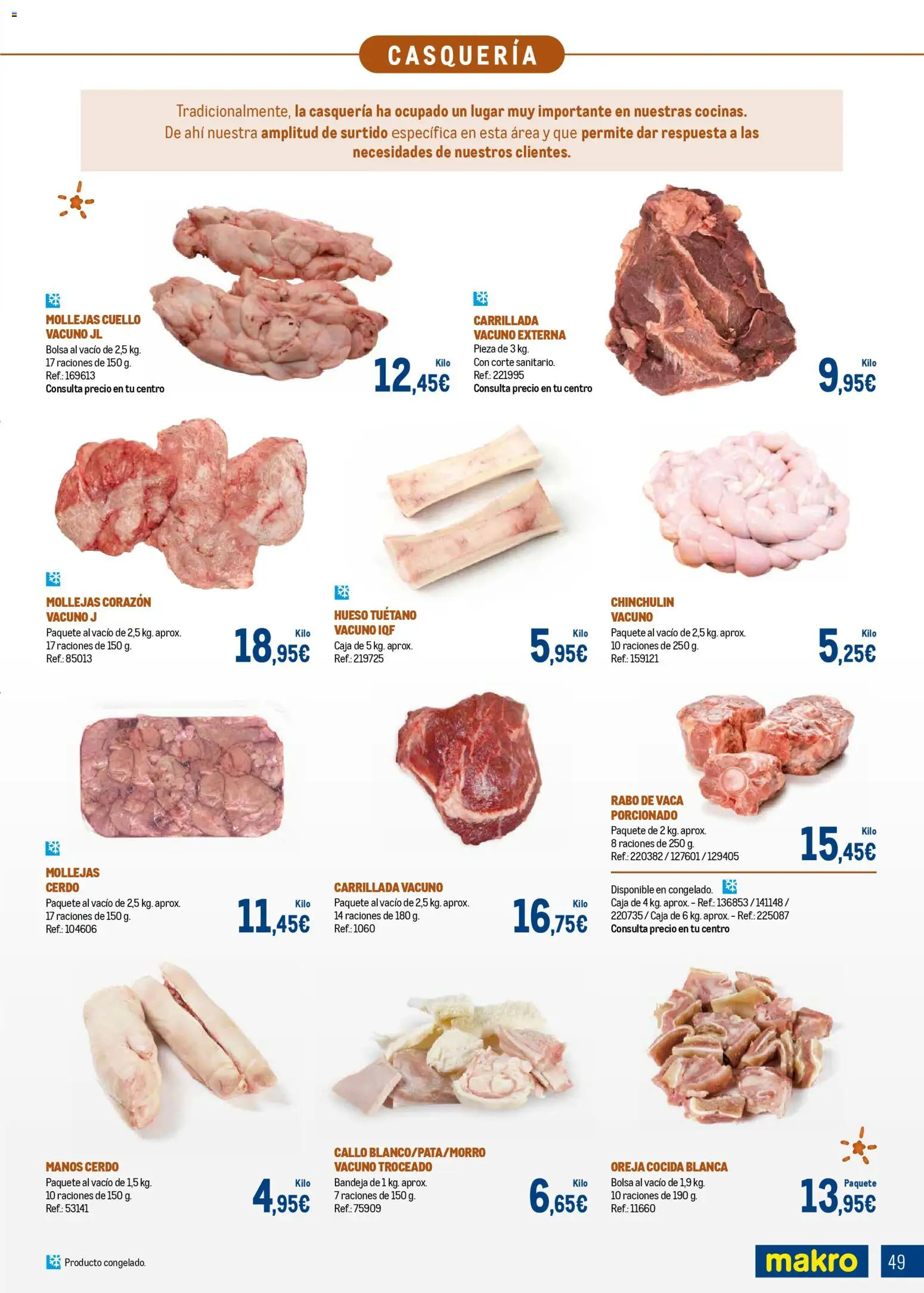 Makro - Expertos en carnes │ válido desde el 09.03.2026 | Página: 49 | Productos: Cerdo, Bolsa, Bandeja, Caja