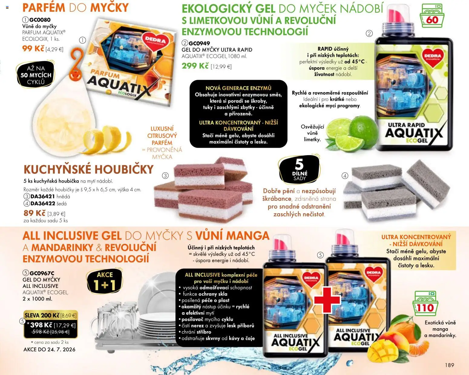 Nové Dedra akcie – leták je platný od 24.04.2026 | Strana: 89 | Produkty: Parfém, Mandarinky