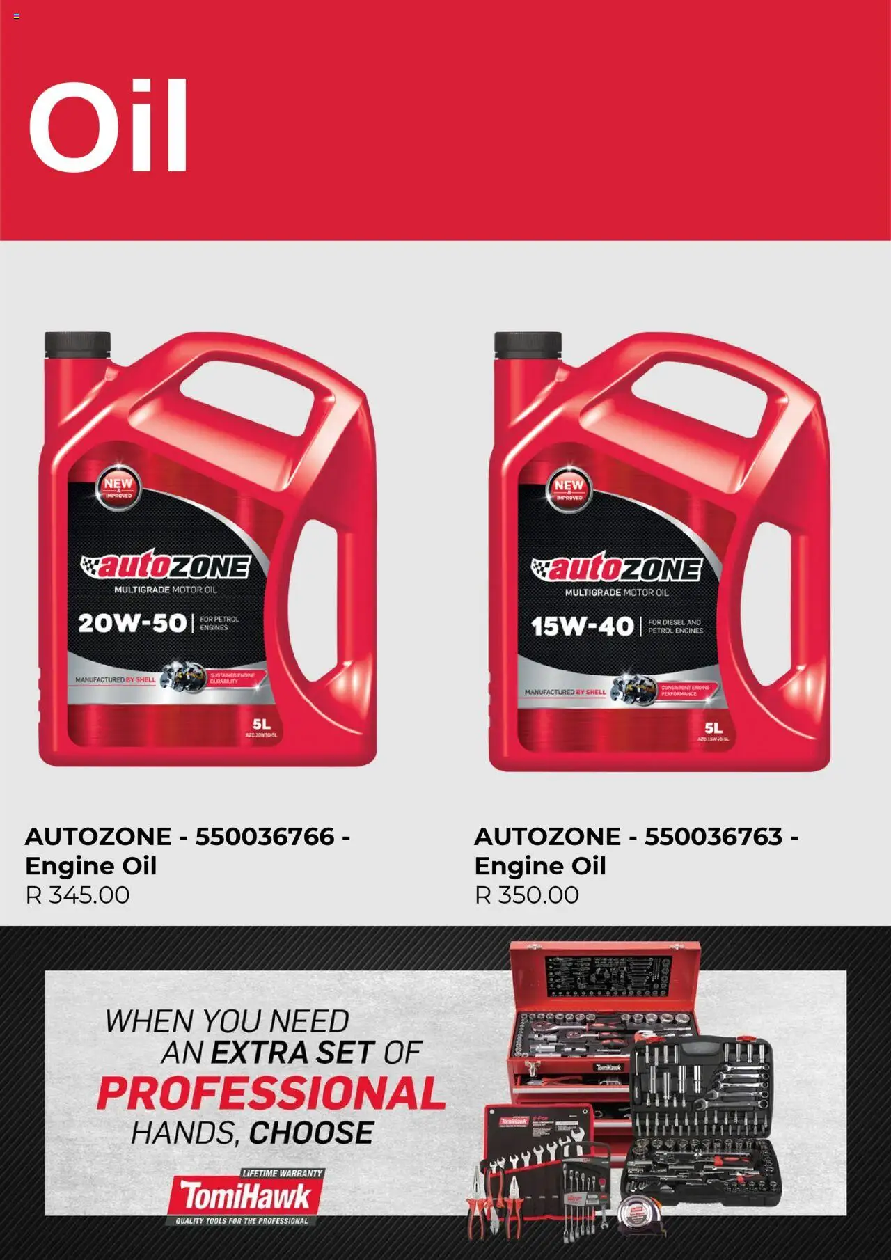 AutoZone Specials │ valid from 05.08.2025 | Page: 2 | Products: Oil