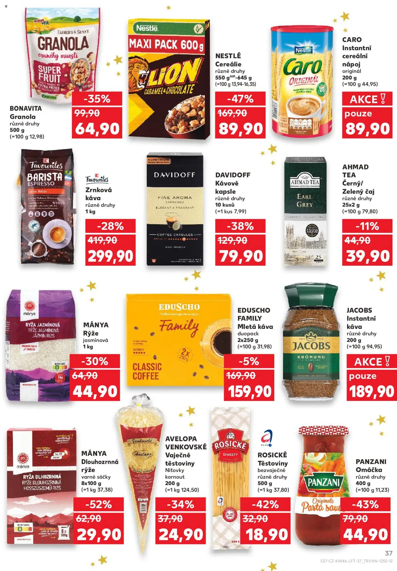 Kaufland leták - Kolín od 12.11.2025 | Strana: 37 | Produkty: Kapsle, Cereálie, Instantní káva, Zrnková káva