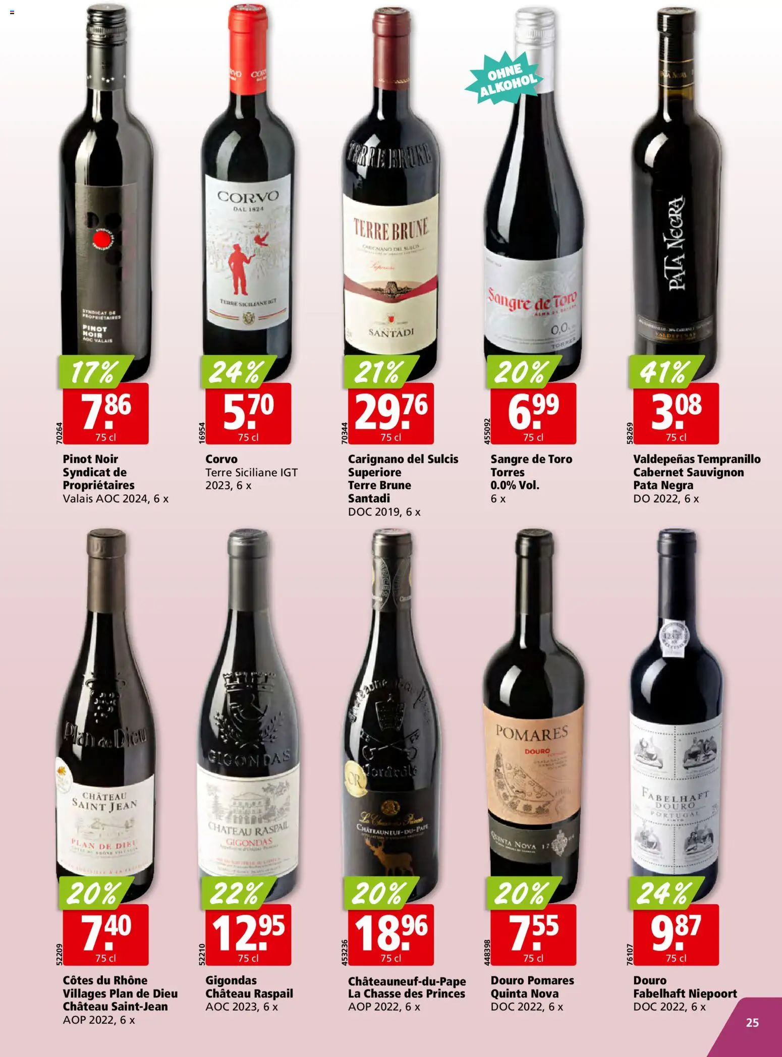 Aligro Aktionen Schlieren, Gossau SG, Frauenfeld, Rapperswil-Jona, Sargans, Bern, Brüttisellen, Pratteln, Emmen, Spreitenbach – gültig ab 05.01.2026 | Seite: 25