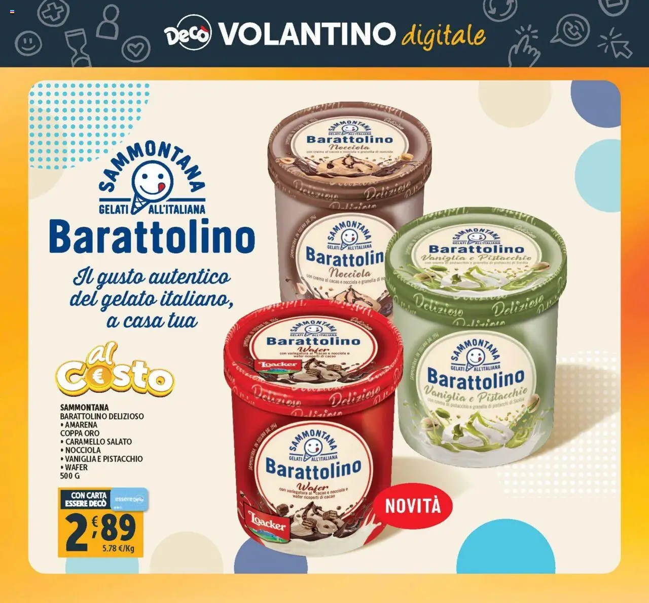 Volantino Decò del 18.07.2025 | Pagina: 23 | Prodotti: Crema, Gelato, Nocciole, Cacao