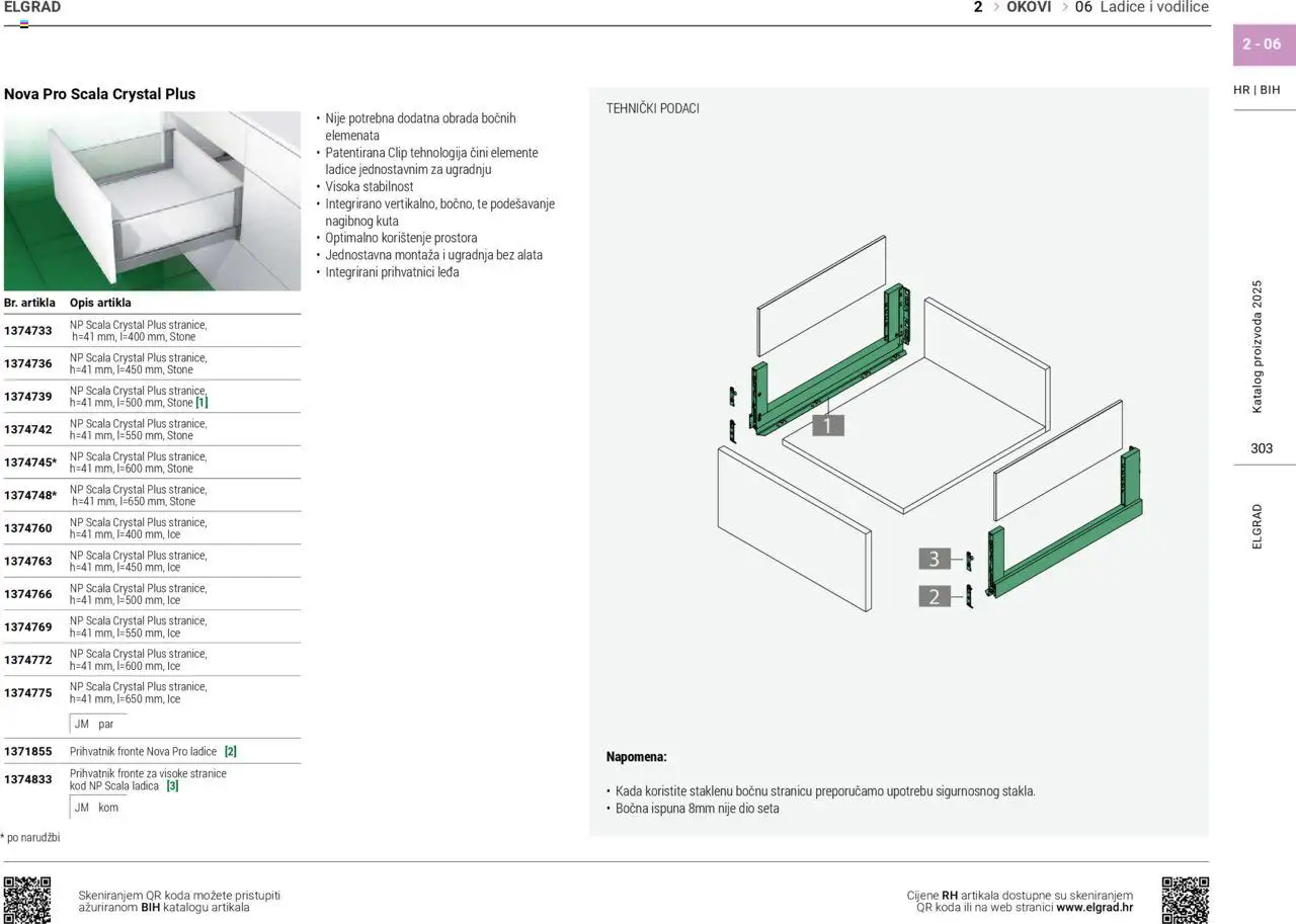 Elgrad katalog | vrijedi od 06.10.2025 | Stranica: 303 | Proizvodi: Ladice