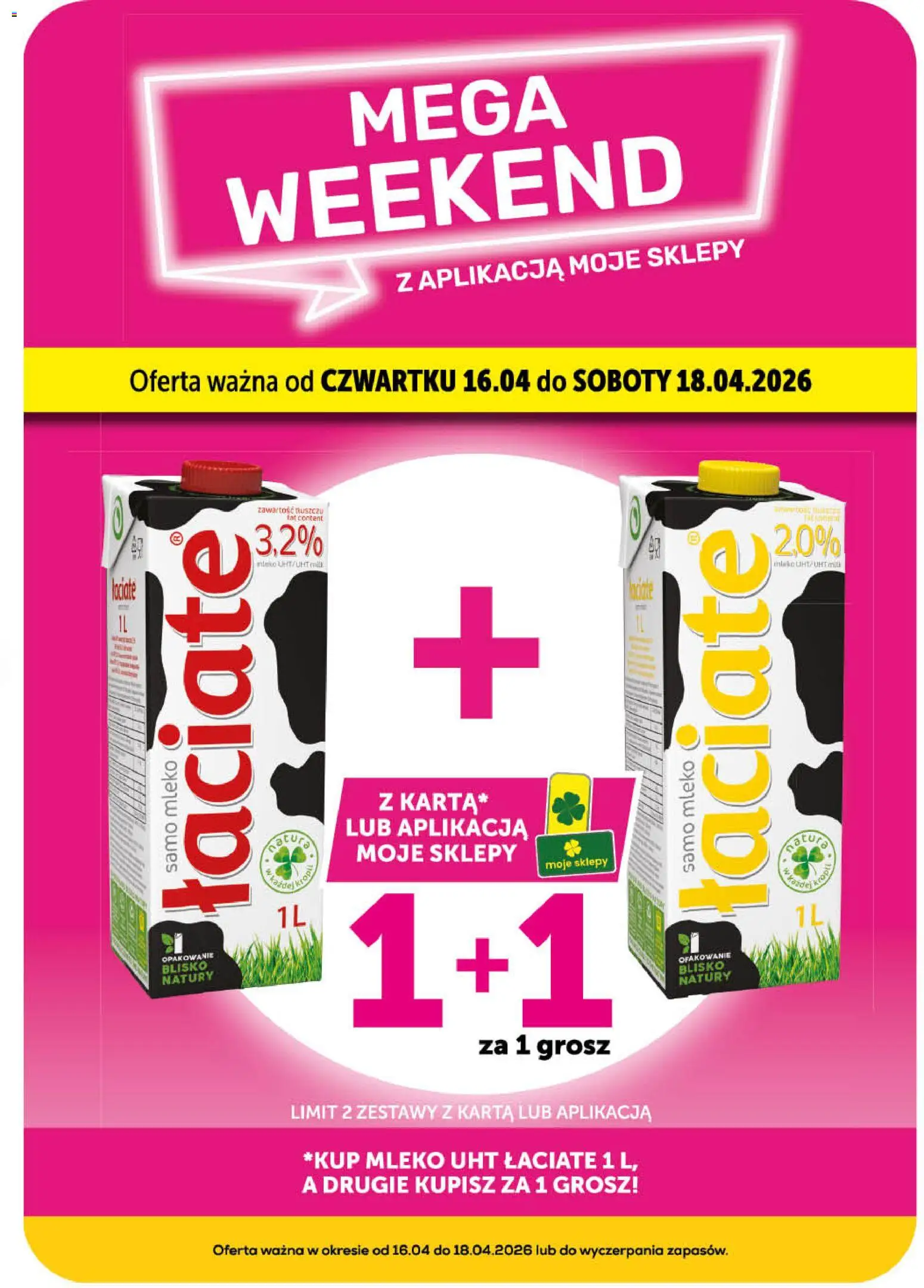 Euro Sklep gazetka od 16.04.2026 | Strona: 7 | Produkty: Karta, Mleko