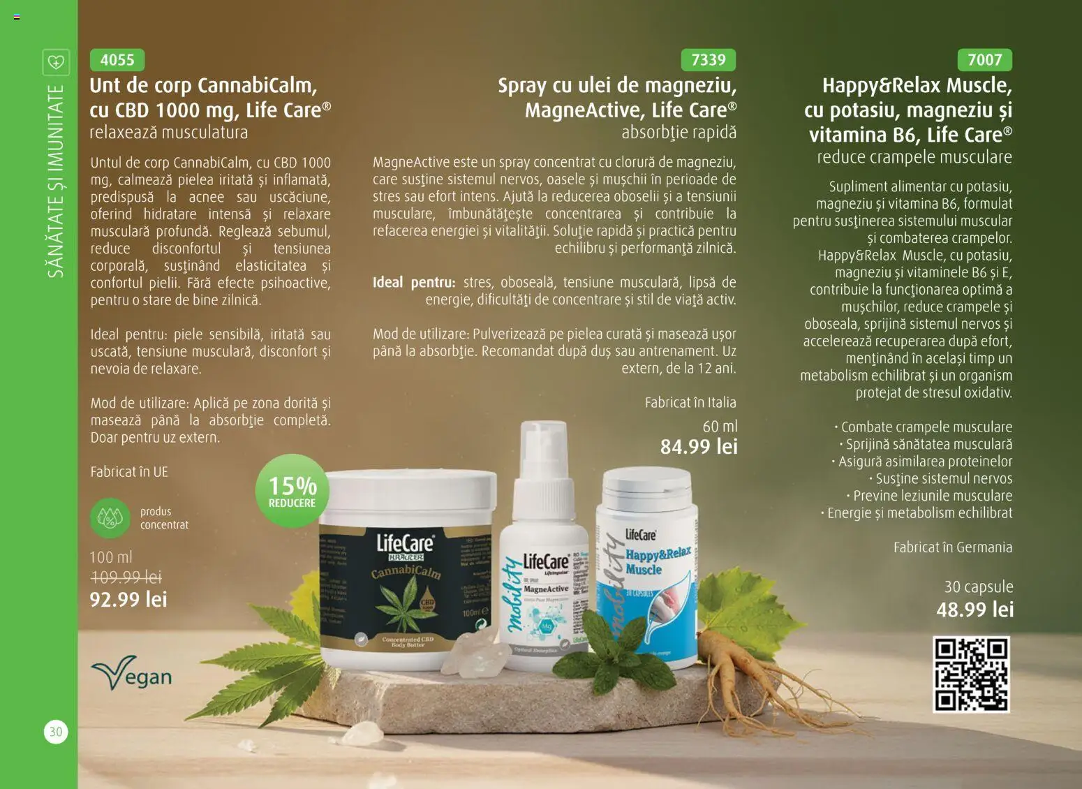 Noul catalog Life Care – valabil de la 01.04.2026 | Pagină: 32 | Produse: Unt de corp, Duș, Unt, Ulei