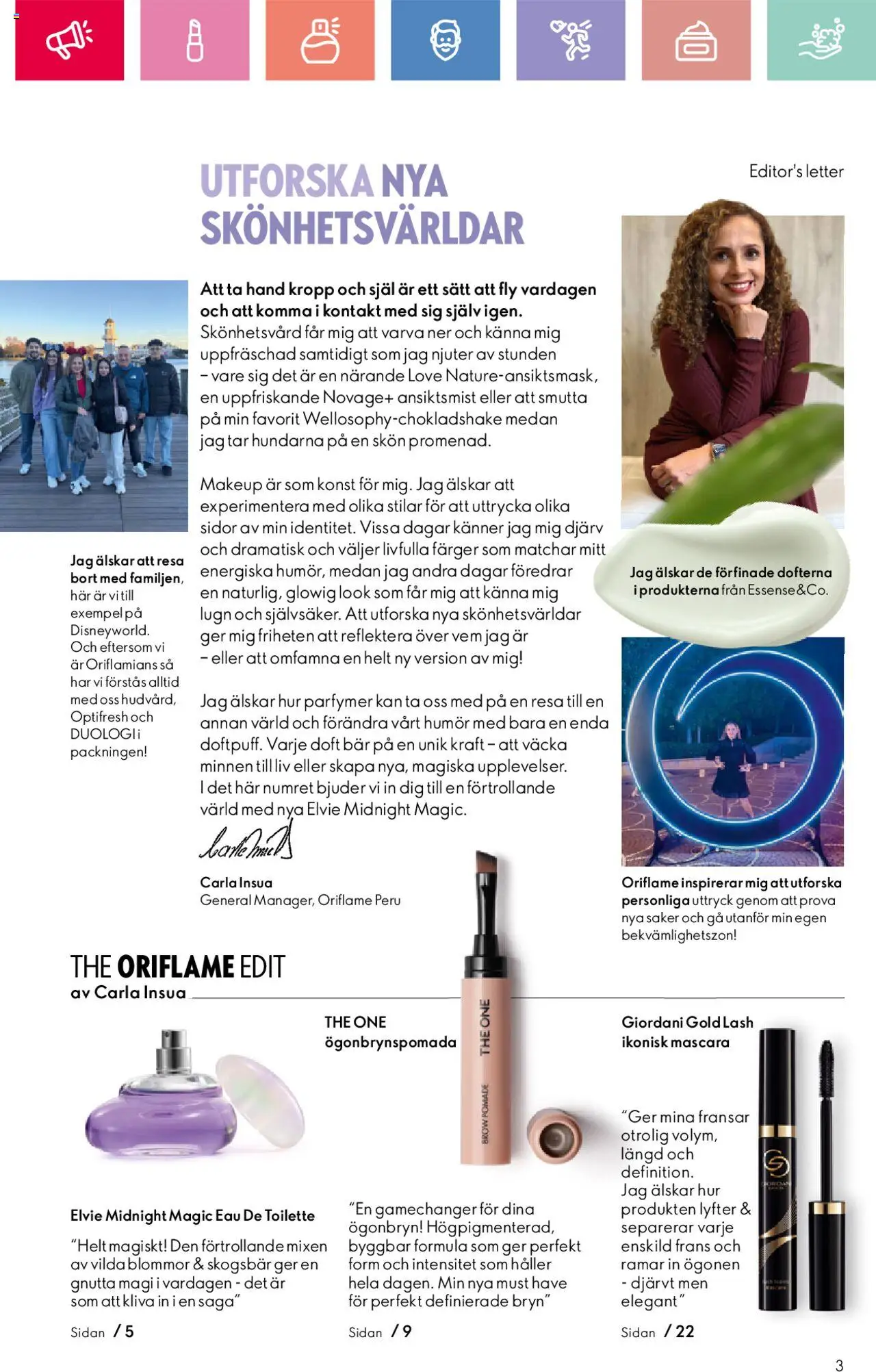 Oriflame reklamblad aktuell från 24.08.2025 | Sida: 3 | Produkter: Doft, Eau de toilette, Sjal, Kontakt