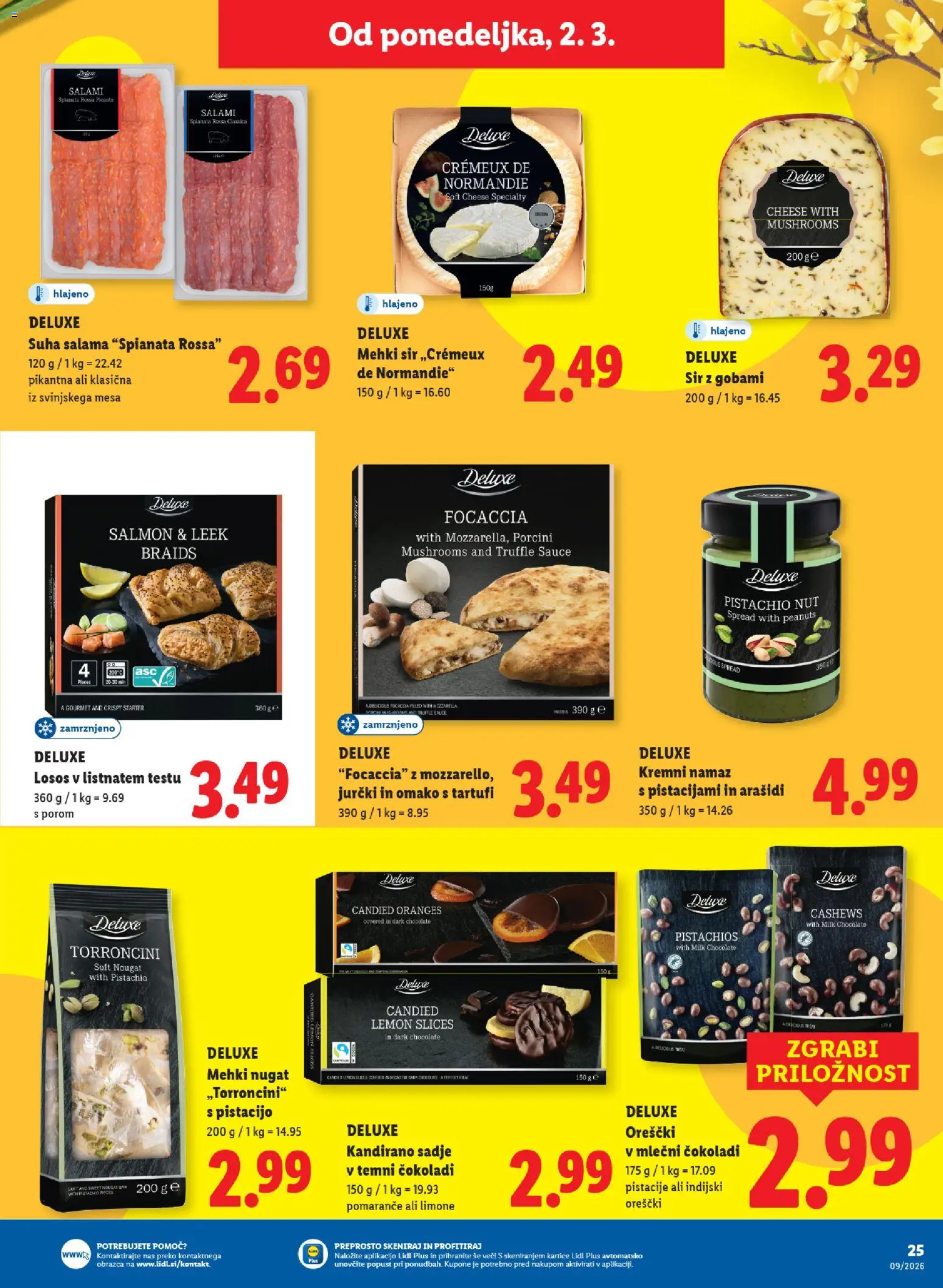 Novi Lidl katalog ponudbe – veljaven od 26.02.2026 | Stran: 43 | Izdelki: Namaz, Pomarance, Orescki, Sadje