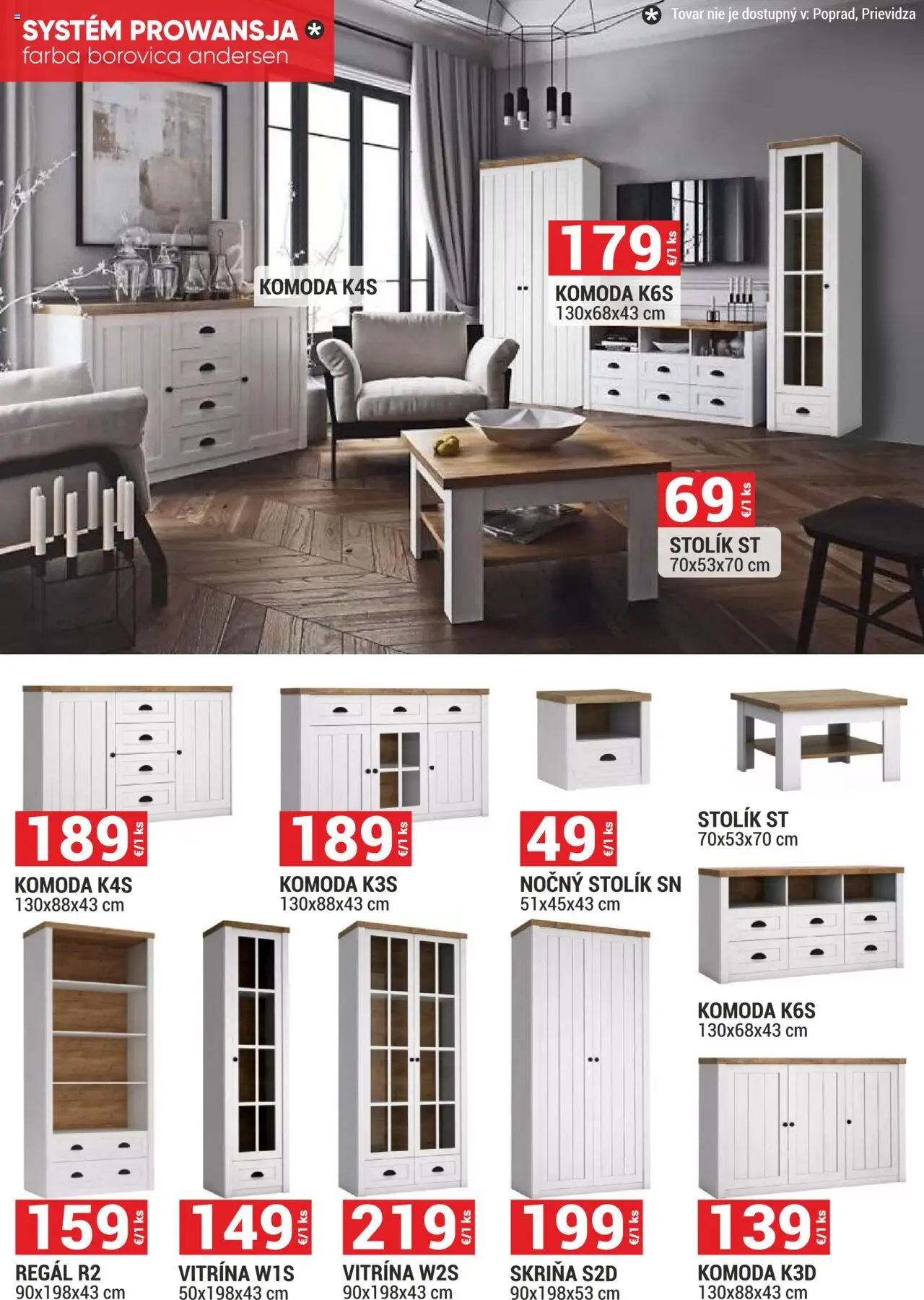 Merkury Market nábytok, sedačky, matrace │ platný od 01.08.2025 | Strana: 30 | Produkty: Regál, Skriňa, Nočný stolík, Komoda