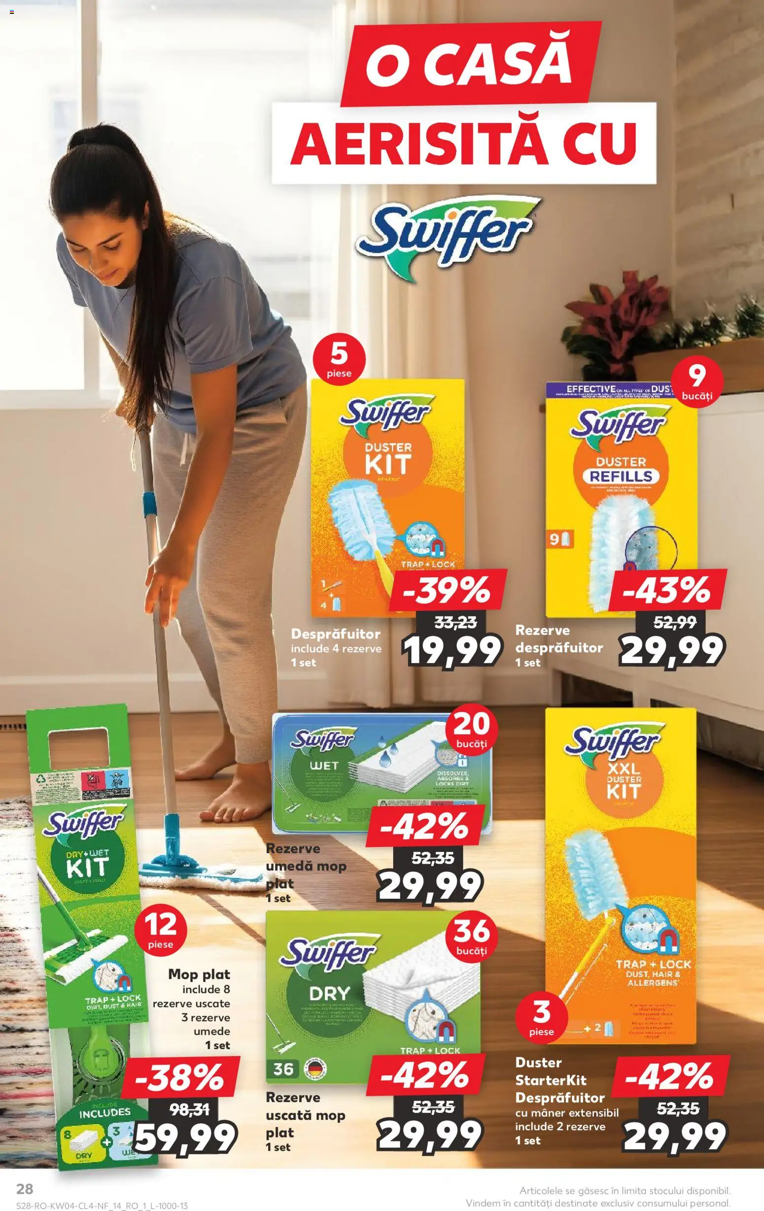 Noul catalog Kaufland – valabil de la 21.01.2026 | Pagină: 28 | Produse: Mop, Mâner, Duș