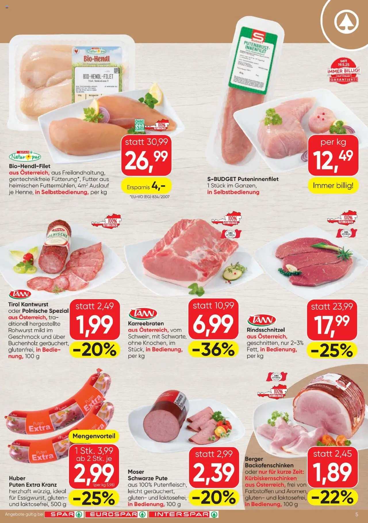 Spar Flugblatt gültig ab 14.08.2025 | Seite: 5
