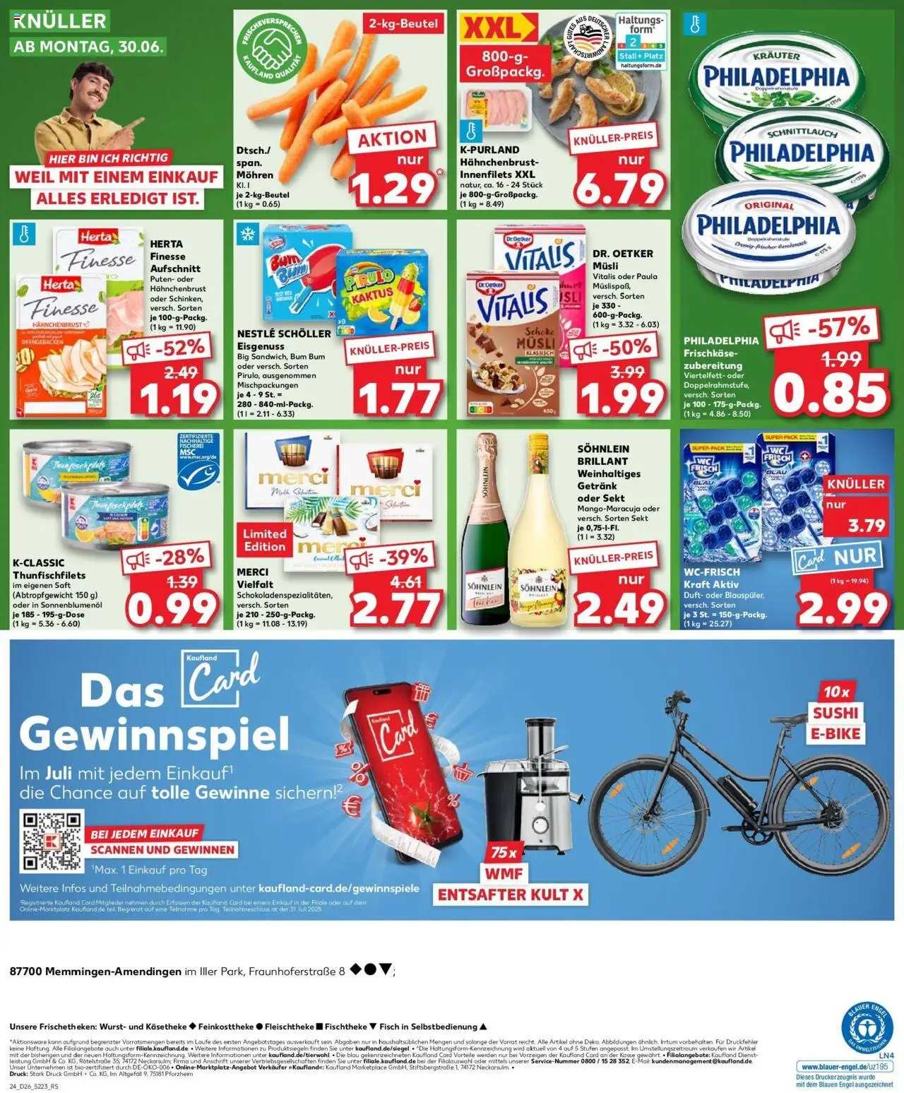 Kaufland prospekt Memmingen	 - gültig ab dem 29.06.2025 | Seite: 3 | Produkte: Musli, Sekt, Wurst, Saft