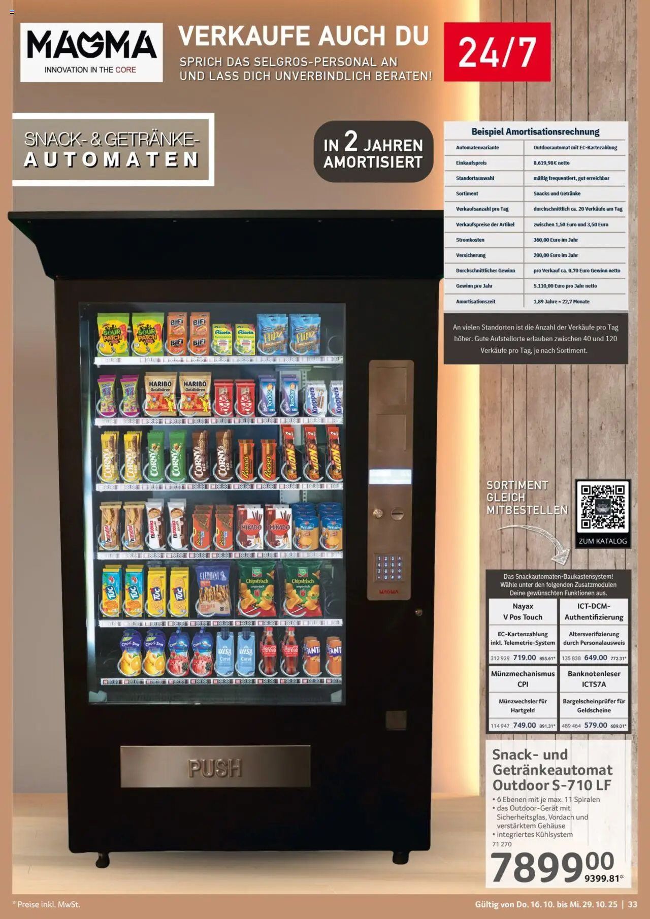 Selgros Gastronomie – gültig ab 16.10.2025 | Seite: 33 | Produkte: Capri sun, Haribo, Bifi, Knoppers