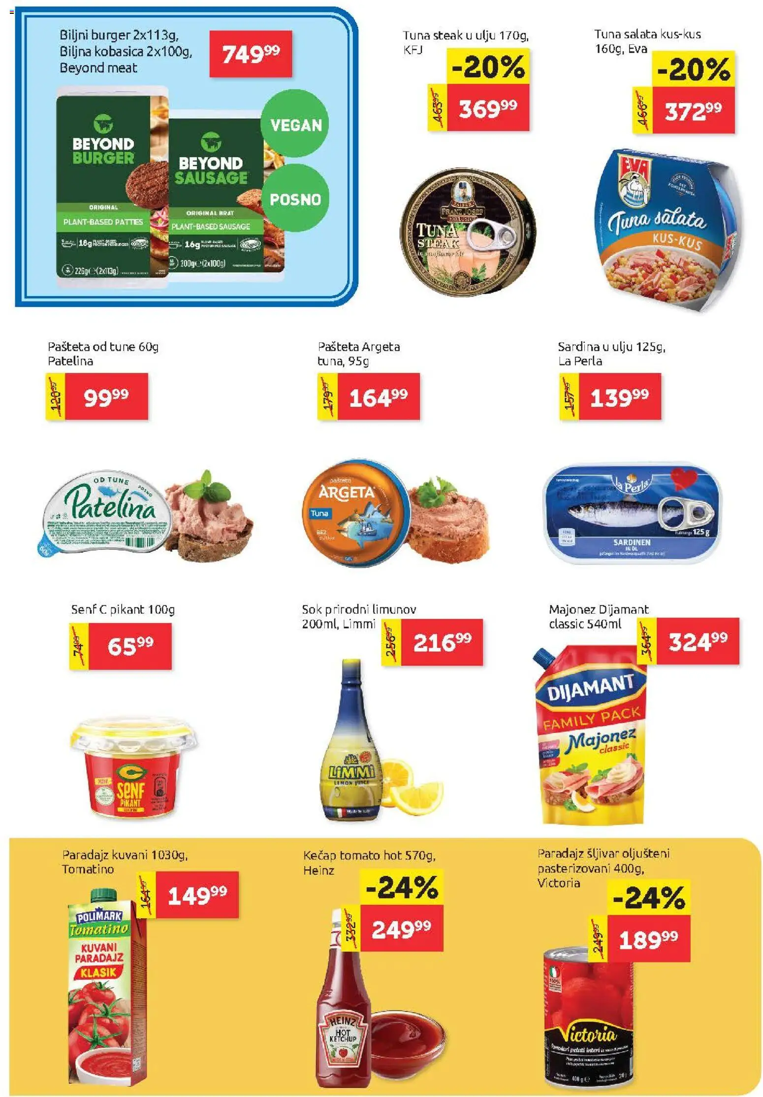 SuperVERO katalog - važi od 16.04.2026 | Strana: 8 | Proizvode: Senf, Burger, Heinz, Sardina
