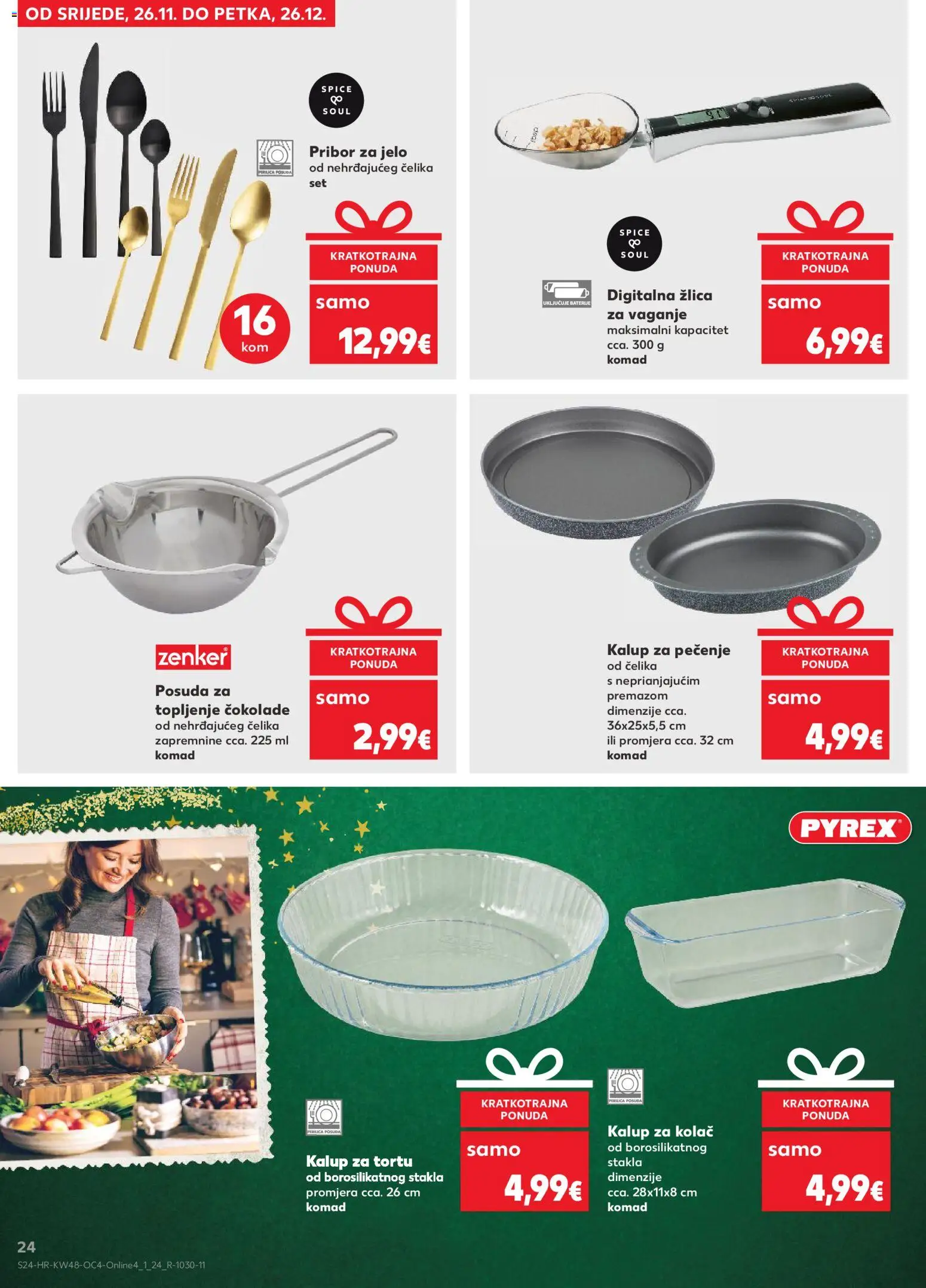 Kaufland katalog | vrijedi od 26.11.2025 | Stranica: 24 | Proizvodi: Perilica posuđa, Baterije, Pan, Pribor za jelo