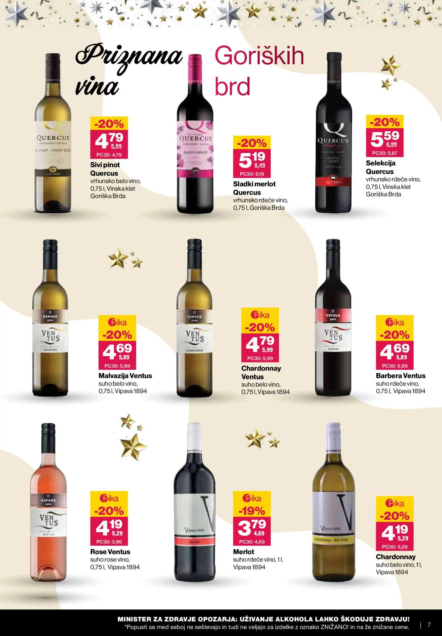Novi Mercator katalog ponudbe – veljaven od 03.12.2025 | Stran: 7 | Izdelki: Vino