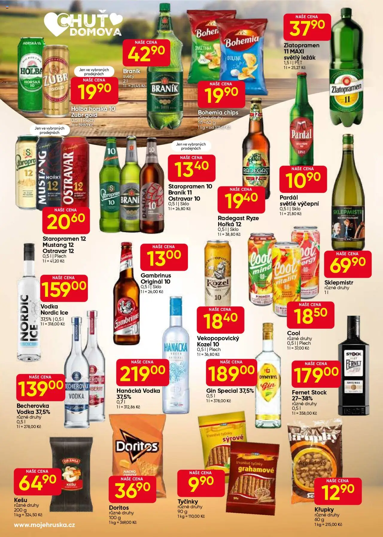 Hruška leták od 09.09.2025 | Strana: 6 | Produkty: Zubr, Sklepmistr, Vodka, Doritos