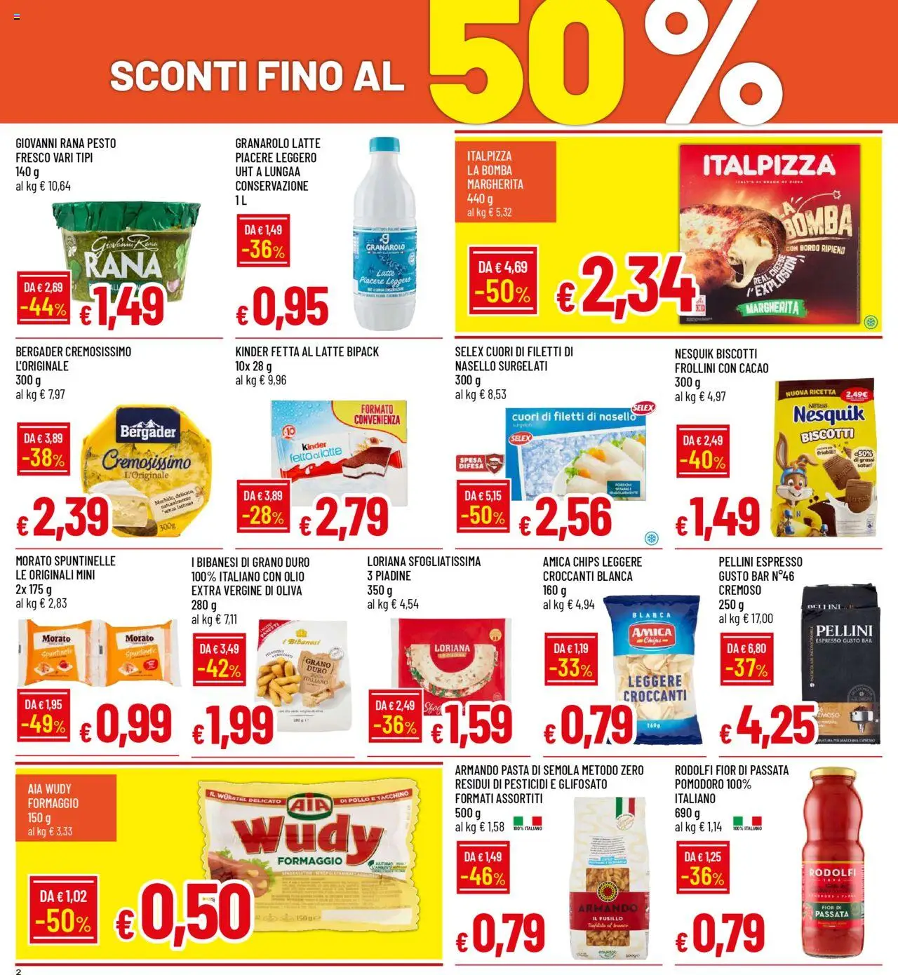 Volantino Galassia del 20.10.2025 | Pagina: 2 | Prodotti: Pollo, Biscotti, Tacchino, Latte