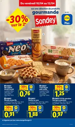 LIDL - Prévisualisation de SONDEY 15 P'tits spéculoos fourrage au spéculoos, 15 P'tits spéculoos fourrage au spéculoos valide à partir de 09.04.2026 | Page: 13 | Produits: Sucre, Spéculoos, Gaufres, Biscuits