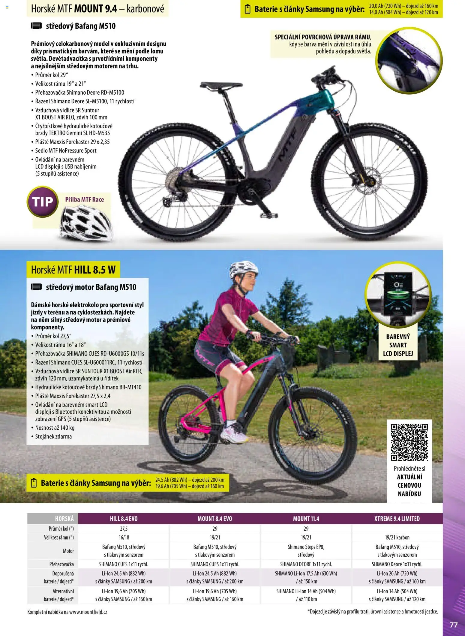 Mountfield katalog od 02.04.2026 | Strana: 77 | Produkty: Samsung, USB, Elektrokolo, Baterie