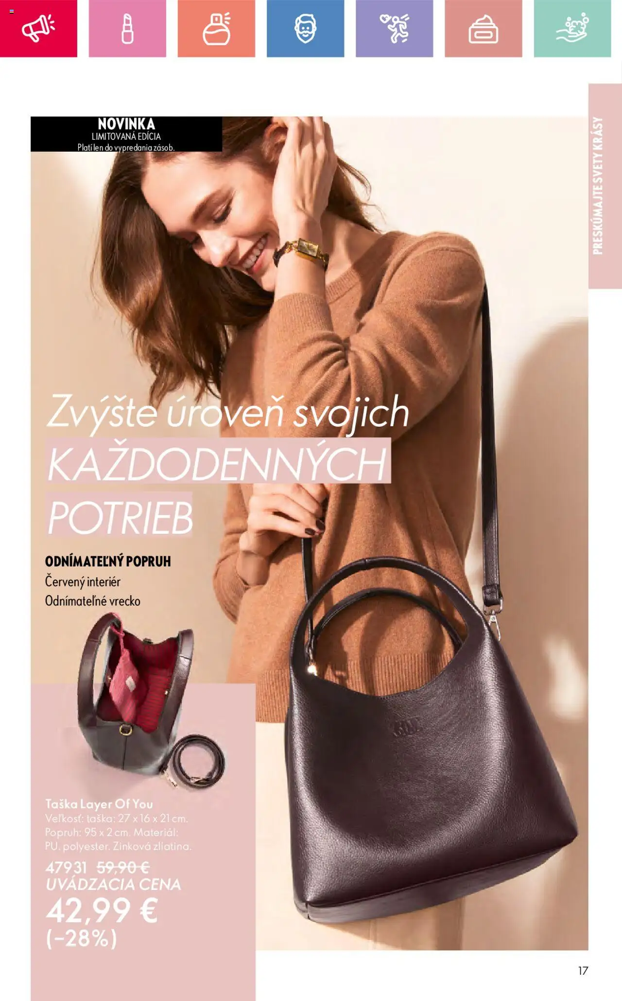 Katalóg Oriflame 12 2025 │ platný od 17.08.2025 | Strana: 17 | Produkty: Taška
