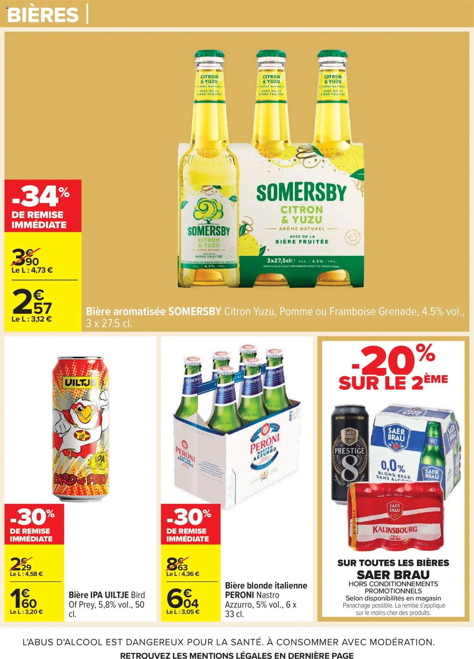 {H1} | Page: 17 | Produits: Citron, Framboise, Bière blonde, Bière