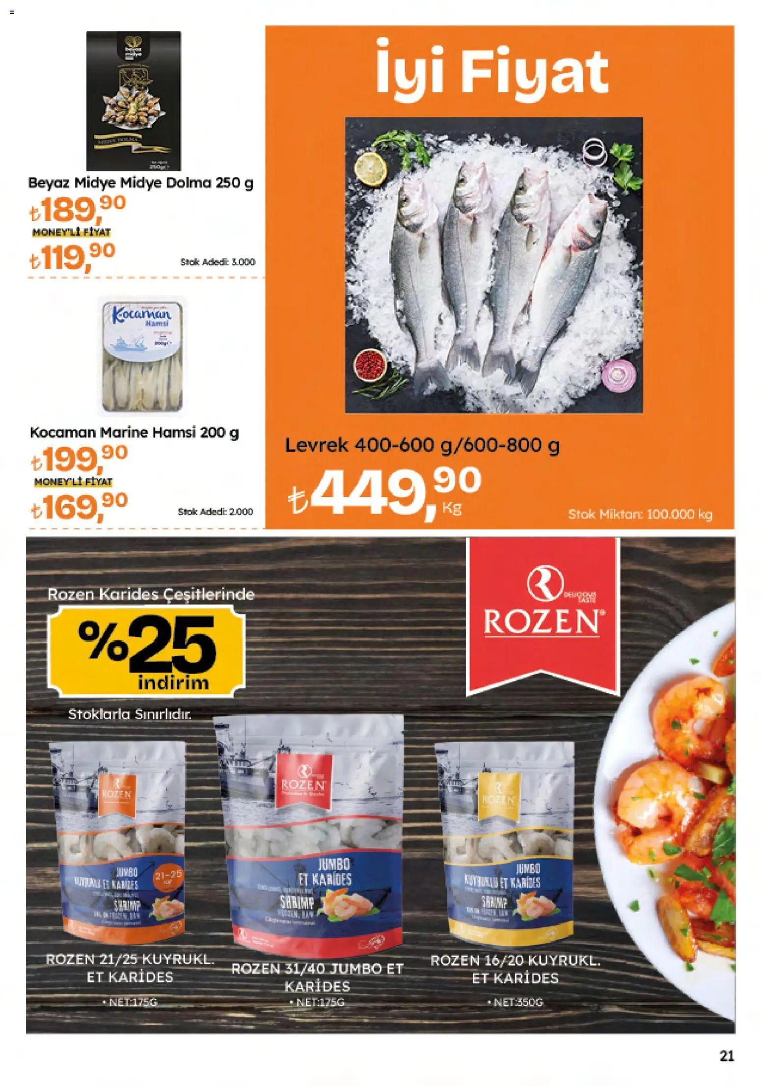 Migros Katalog - 5M Migroskop Dijital - 29.01.2026 tarihinden itibaren geçerlidir | Sayfa: 21 | Ürünler: Midye, Levrek, Hamsi