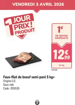Promocash - Prévisualisation de Promocash PROMO faux-filet valide à partir de 03.04.2026