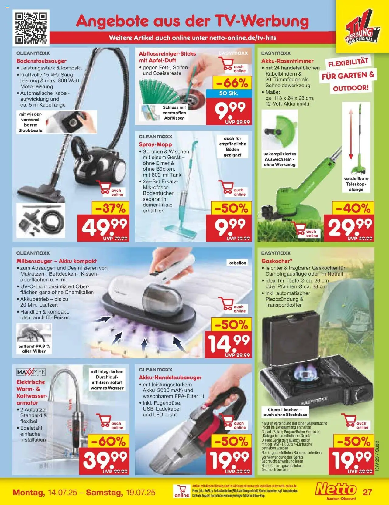 Netto Marken-Discount prospekt Calw-Stammheim	 - gültig ab dem 13.07.2025 | Seite: 43 | Produkte: Kabel, Kissen, Steckdose, Armatur