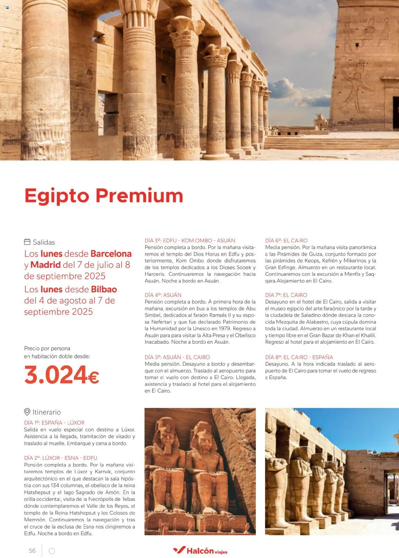Halcón Viajes Egipto │ válido desde el 01.07.2025 | Página: 56 | Productos: Navegación