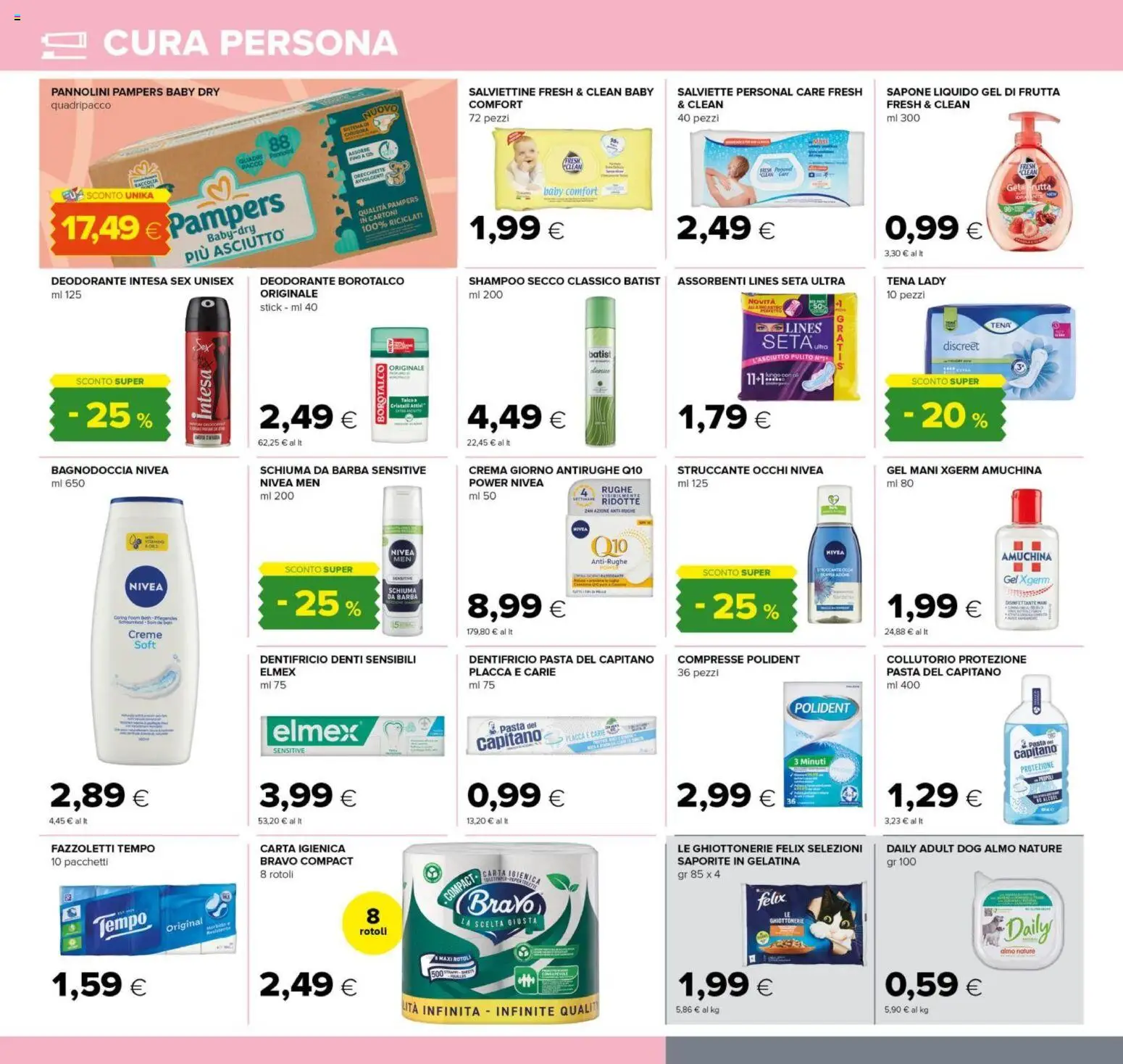 Volantino Tigre del 30.11.2025 | Pagina: 22 | Prodotti: Pannolini, Deodorante, Frutta, Pampers