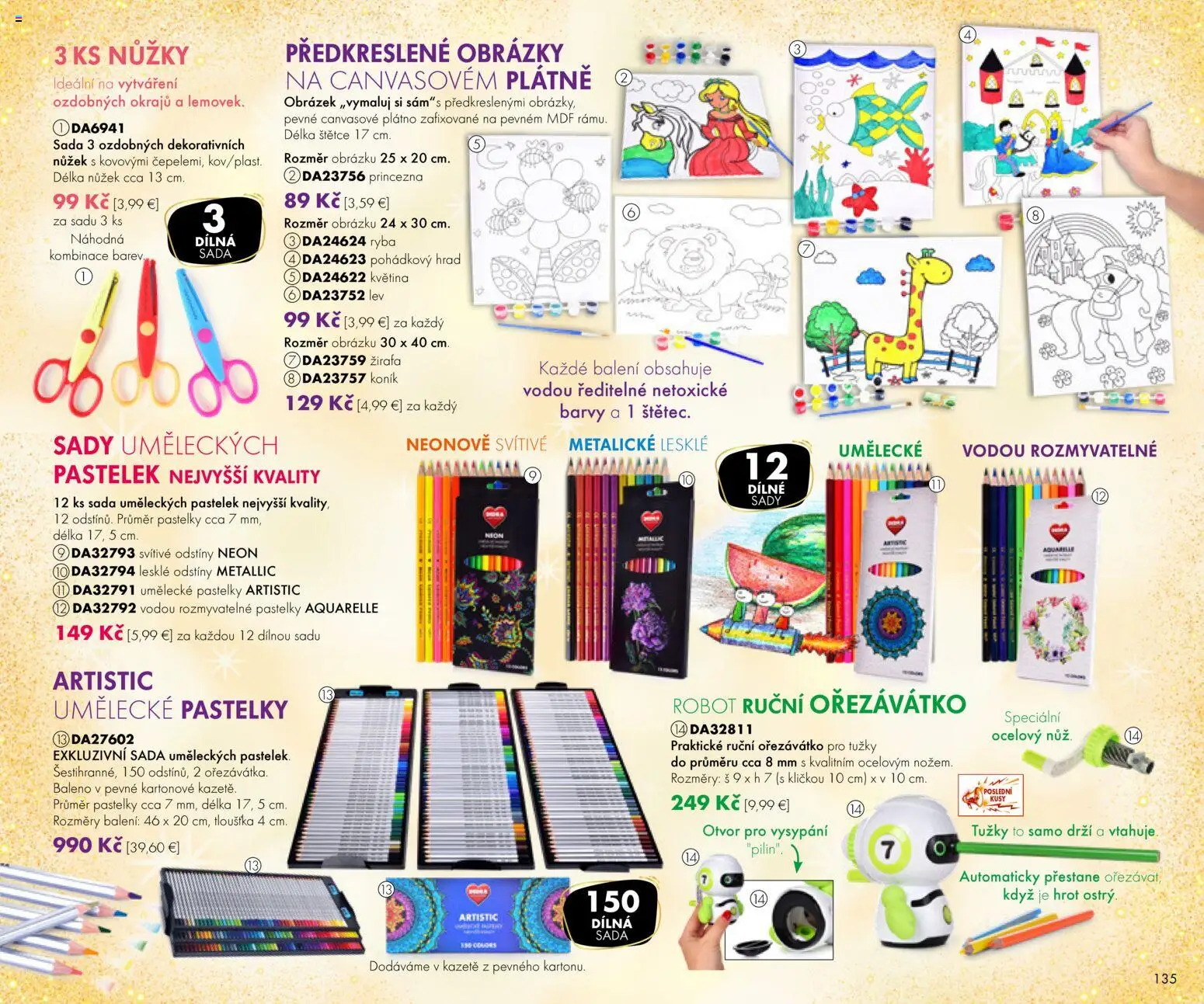 Nové Dedra akcie – leták je platný od 01.11.2025 | Strana: 35 | Produkty: Robot, Pastelky, Ryba