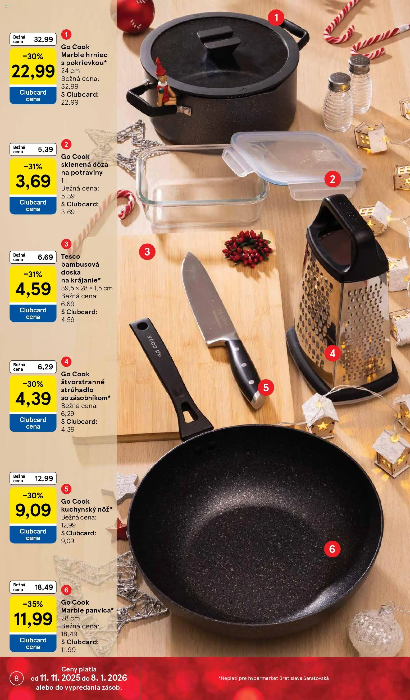 Nové Tesco akcie – leták je platný od 24.11.2025 | Strana: 8 | Produkty: Strúhadlo