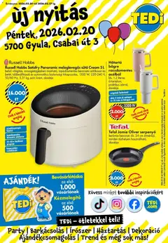 TEDi Akciós újság - amely érvényes a következő dátumtól: 20.02.2026