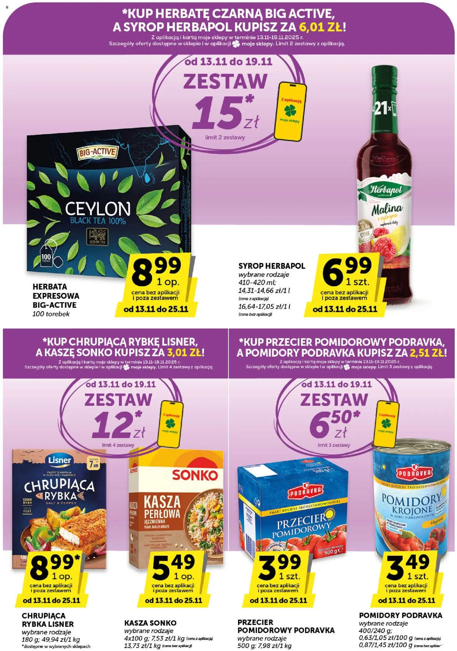 Euro Sklep Gazetka - Market od 13.11.2025 | Strona: 5 | Produkty: Syrop, Malina, Pomidory, Herbata