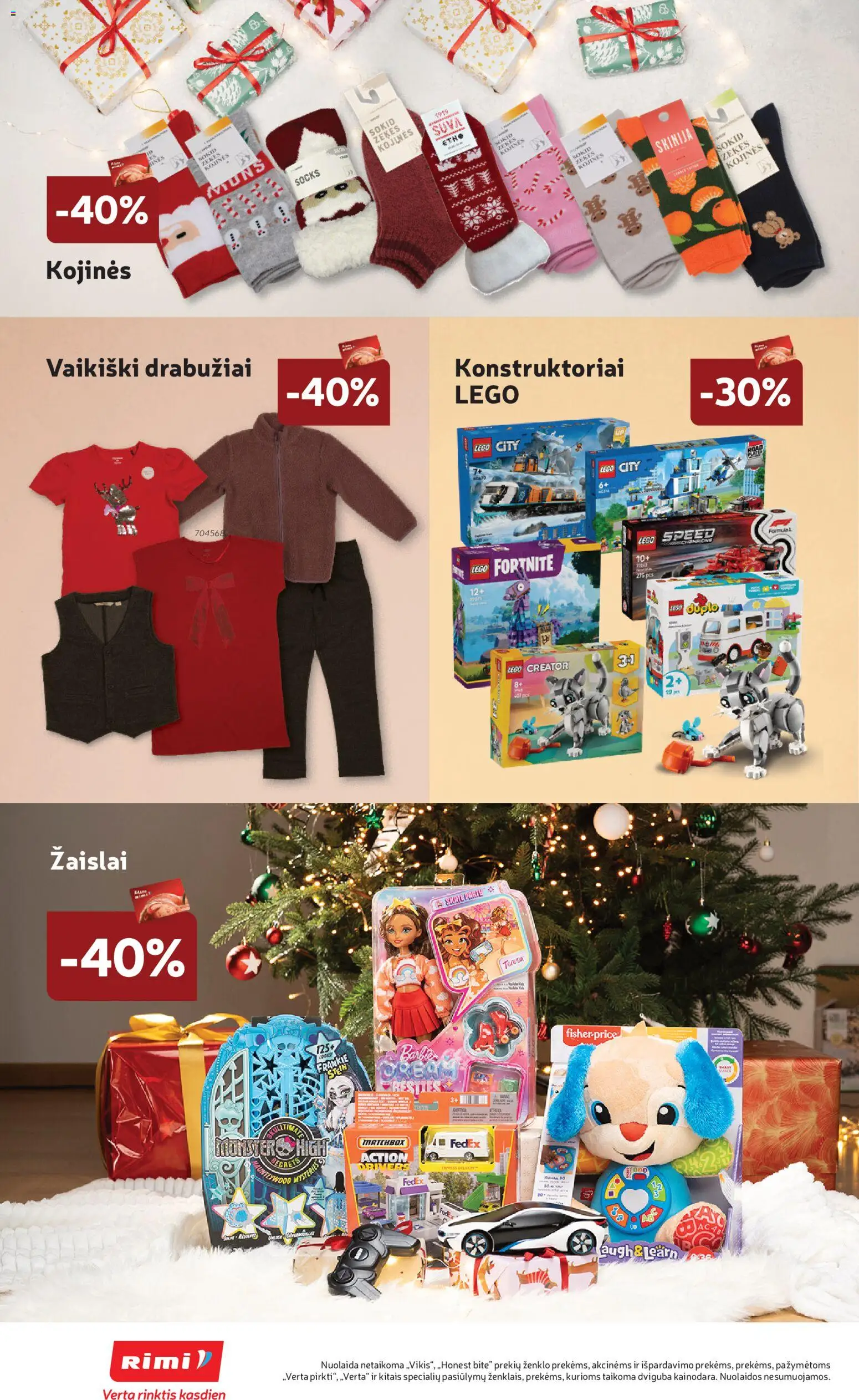 Rimi akcijos nuo 18.11.2025 | Puslapis: 6 | Prekių: Drabužiai, Kojinės