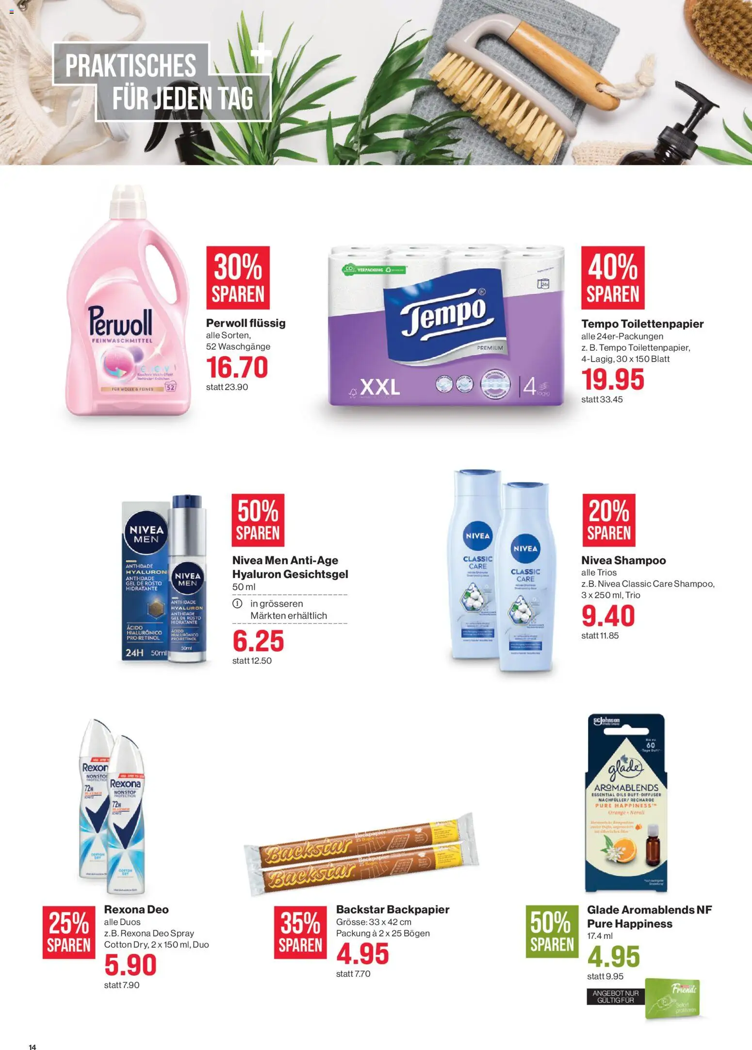 SPAR Aktionen – gültig ab 26.02.2026 | Seite: 14 | Produkte: Shampoo, Toilettenpapier