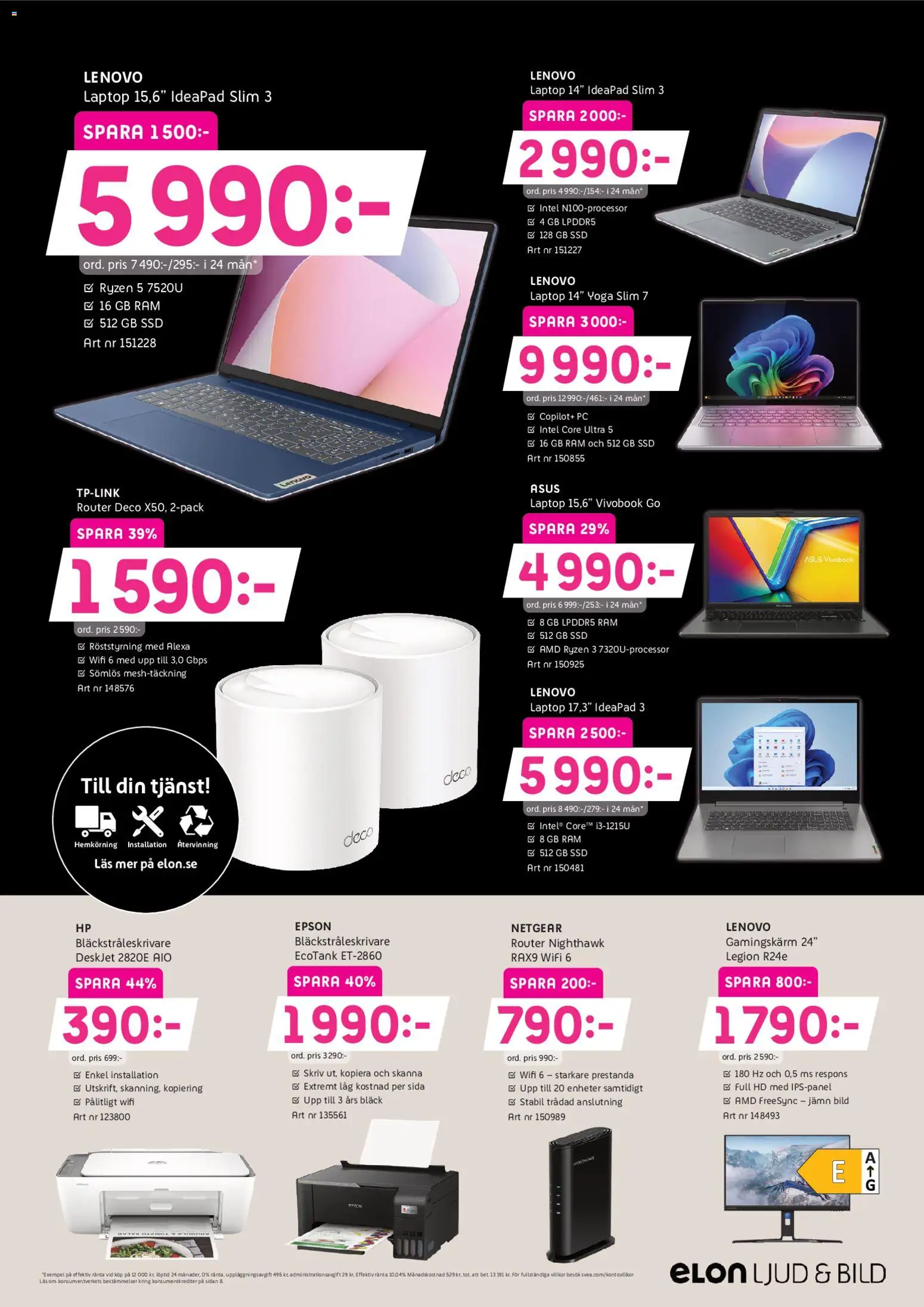 Elon reklamblad aktuell från 14.11.2025 | Sida: 7 | Produkter: PC, Router, Wifi
