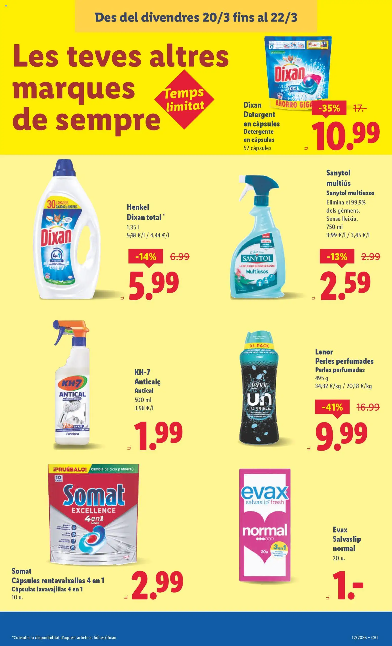 Lidl folleto │ válido desde el 16.03.2026 | Página: 43 | Productos: Detergente, Lavavajillas