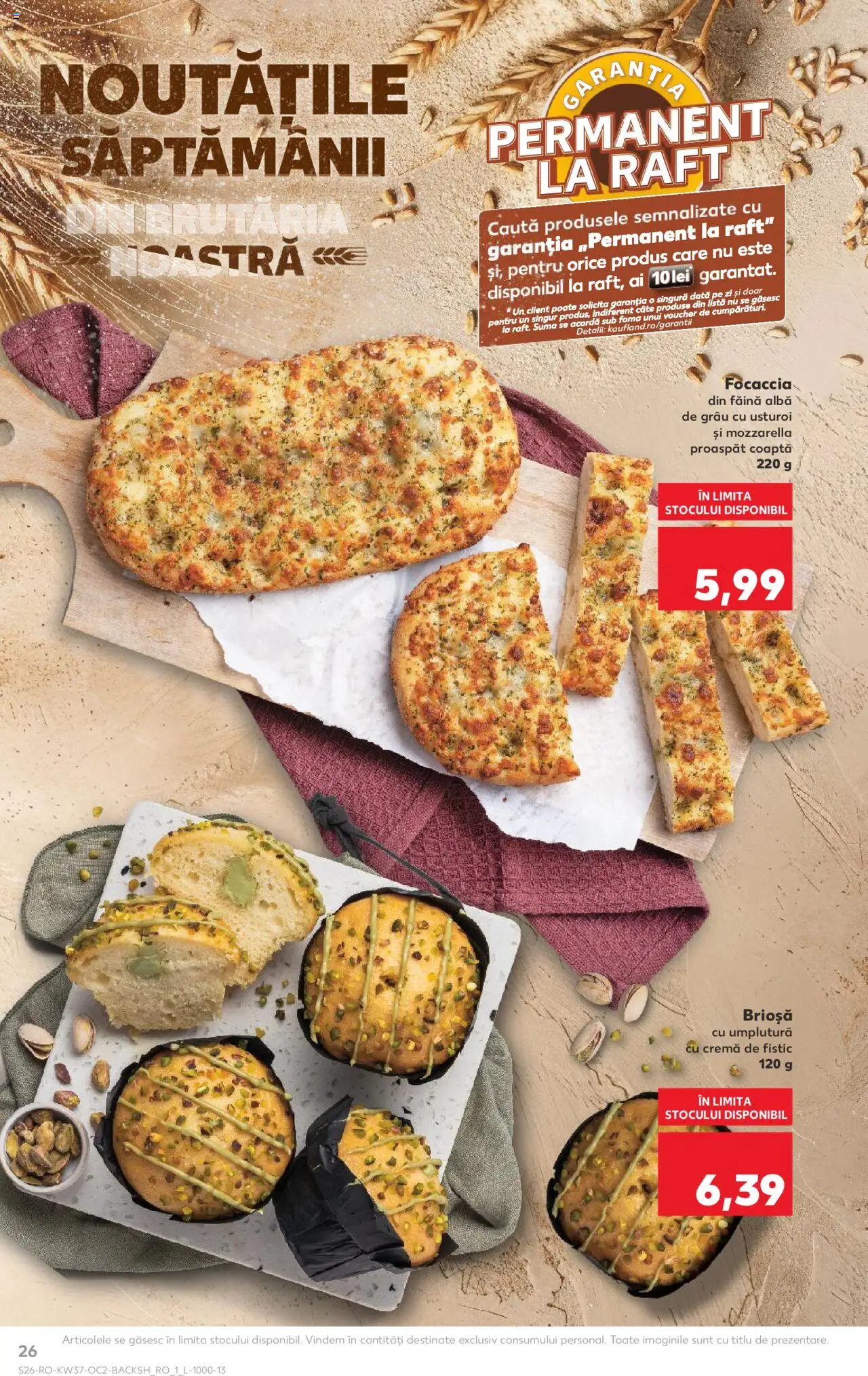 Kaufland RO akciós ujság - amely érvényes a következő dátumtól: 10.09.2025 | Oldal: 26 | Termékek: Mozzarella