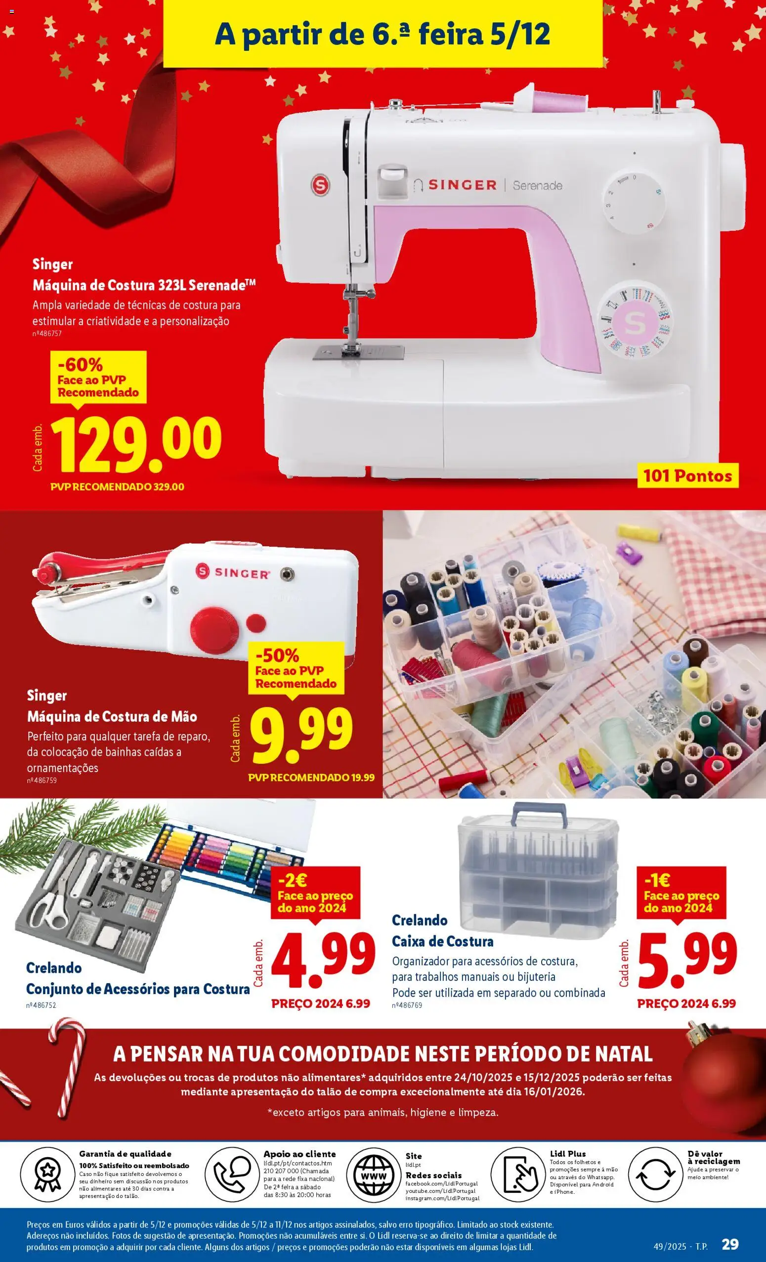 Lidl Novidades │ válido de 01.12.2025 | Página: 29 | Produtos: Máquina de costura, Caixa, Organizador