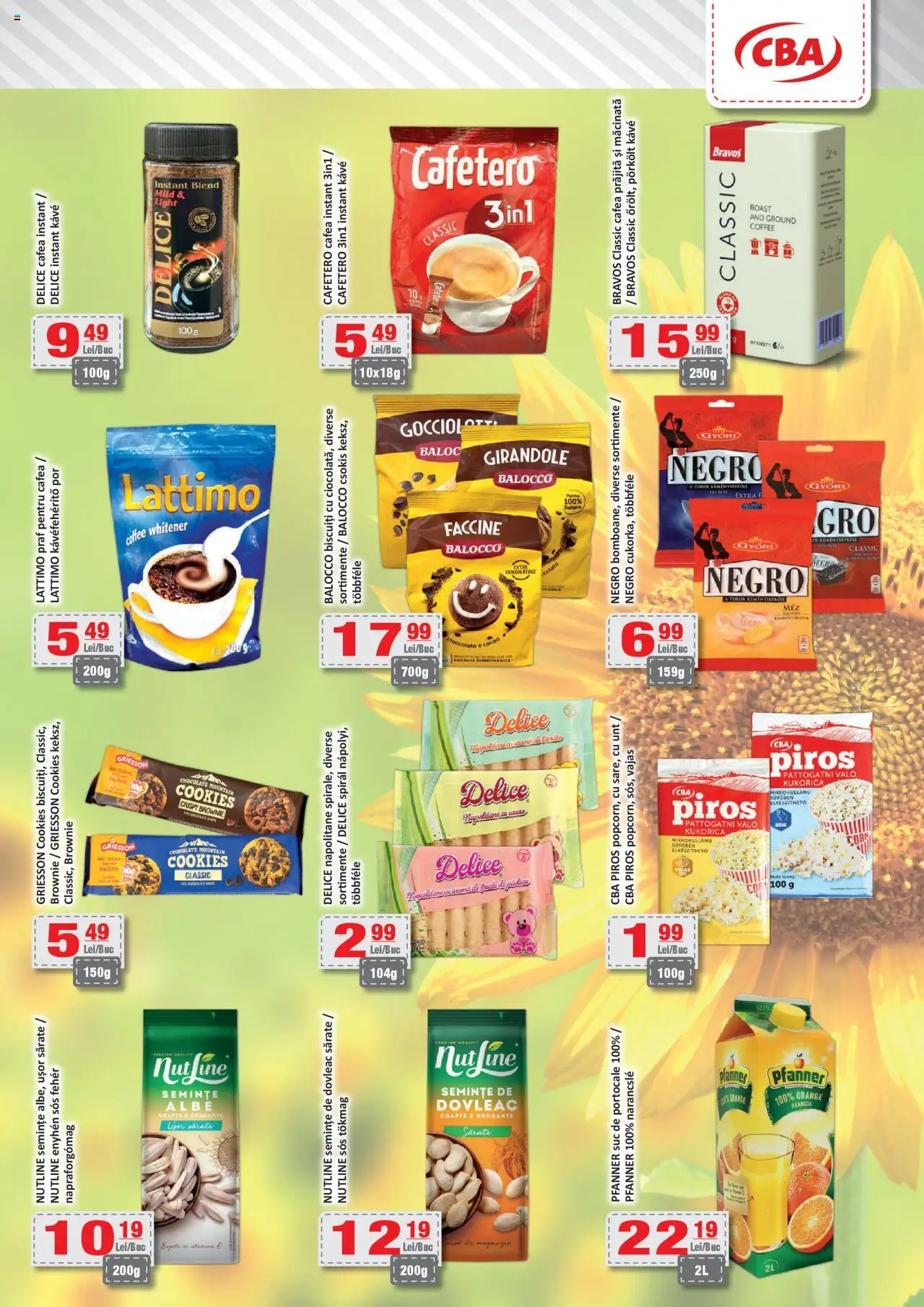 Catalog CBA – valabil de la 07.08.2025 | Pagină: 7 | Produse: Dovleac, Unt, Cafea, Biscuiți