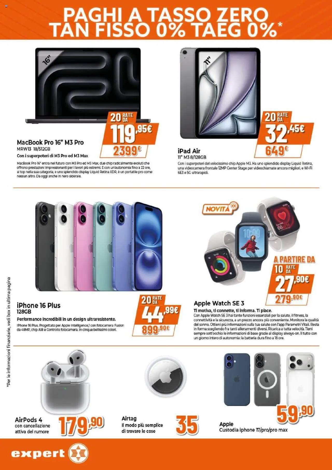 Volantino Expert del 25.09.2025 | Pagina: 6 | Prodotti: Videocamera, Ipad, Apple Watch, Airpods