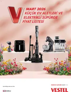 01.03.2026 tarihinden itibaren geçerli olan Vestel kataloğu önizlemesi