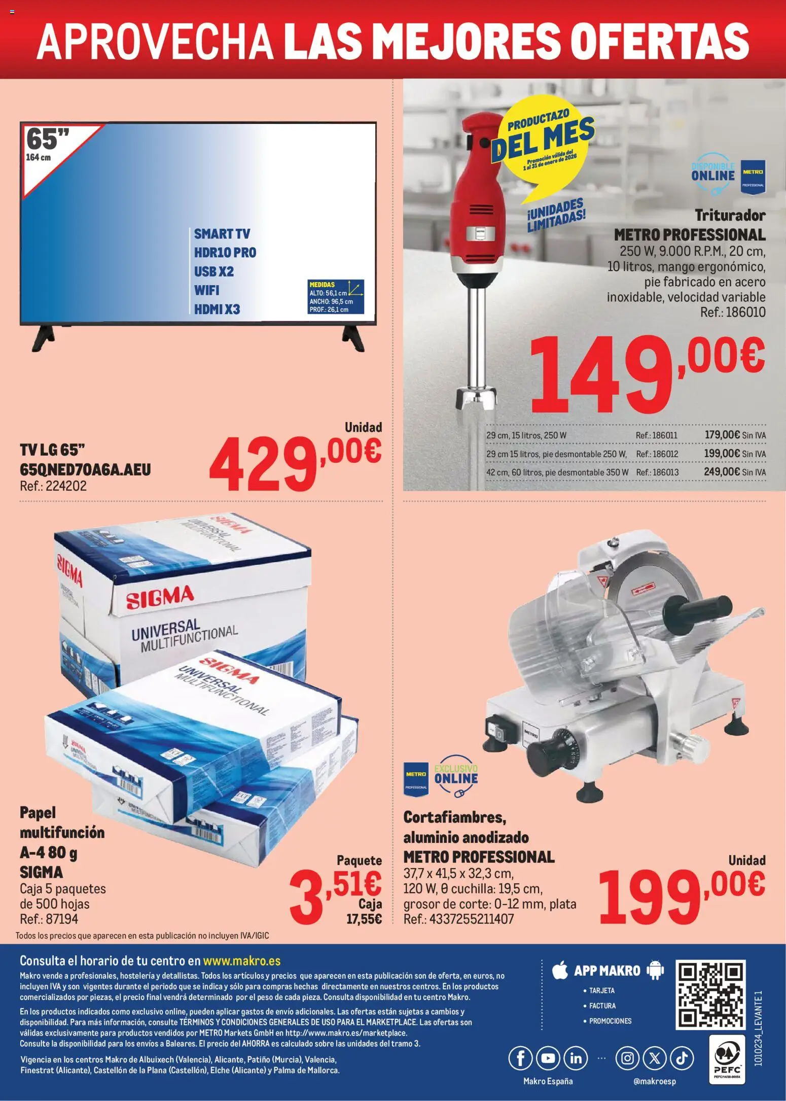 Makro - Precios Levante │ válido desde el 06.01.2026 | Página: 32 | Productos: USB, Peso, Ρούτερ, Caja