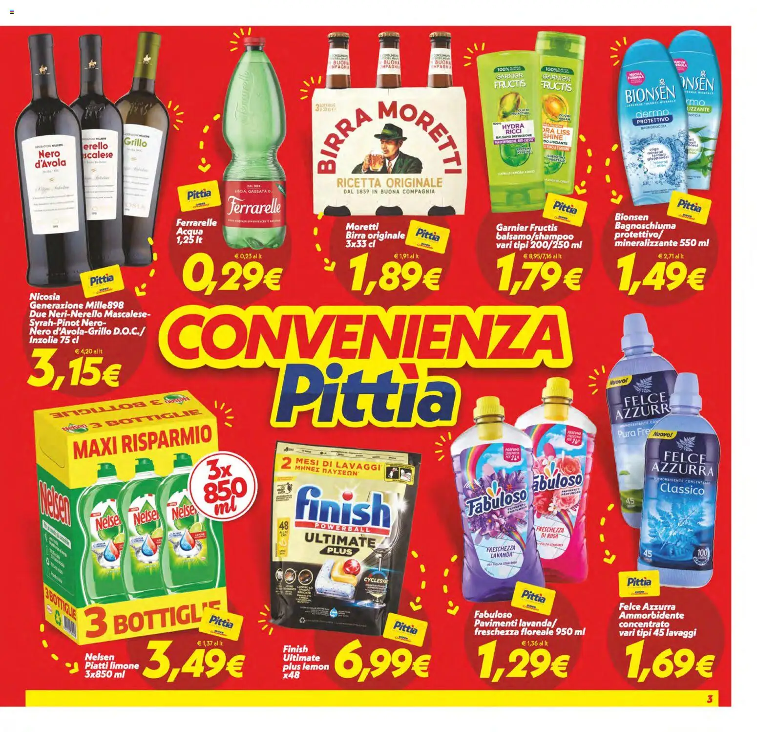 Volantino SuperConveniente del 13.02.2026 | Pagina: 3 | Prodotti: Balsamo, Birra, Ammorbidente, Limone