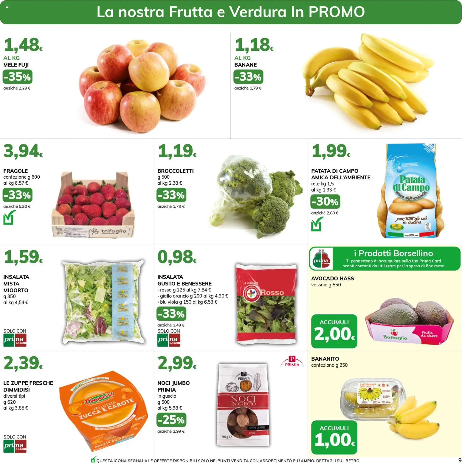 Volantino Basko del 07.04.2026 | Pagina: 9 | Prodotti: Mele, Frutta, Carote, Broccoletti