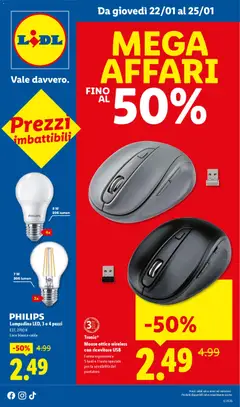 Anteprima del volantino Lidl Mega Affari catalogo valido a partire dal 22.01.2026