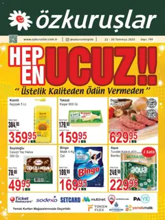 22.07.2025 tarihinden itibaren geçerli olan Özkuruşlar kataloğu önizlemesi